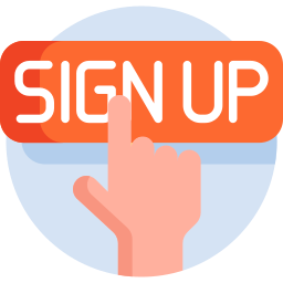 icon sign up